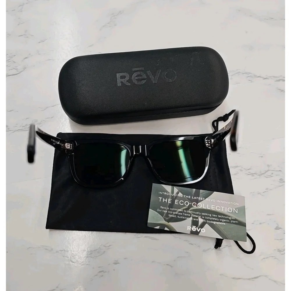 Revo Taylor Polarized Sunglasses Black Terra RE1104ECO